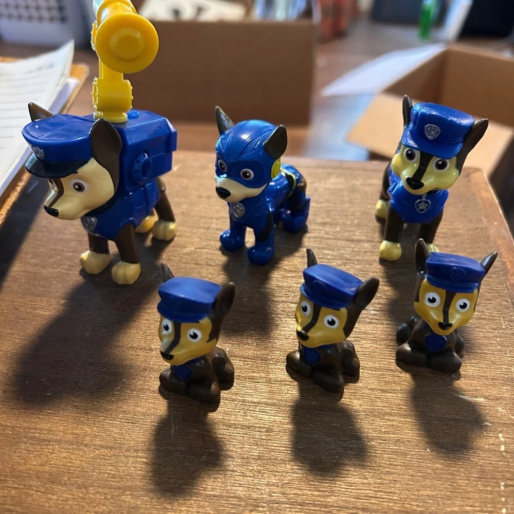 Blue and Yellow‎ Police Dog Toy Set